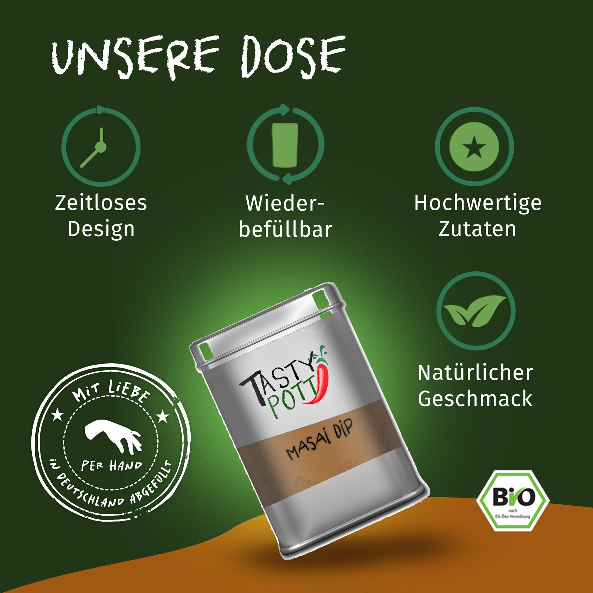 Tasty Pott Masai Dip – Afrikanische Gewürzmischung - im Beutel — Abbildung 4