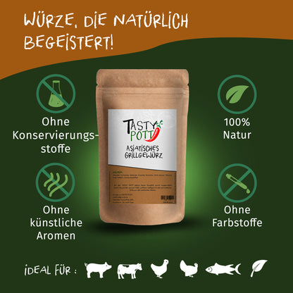 Tasty Pott Asiatisches Grillgewürz 70g Dose — Abbildung 3