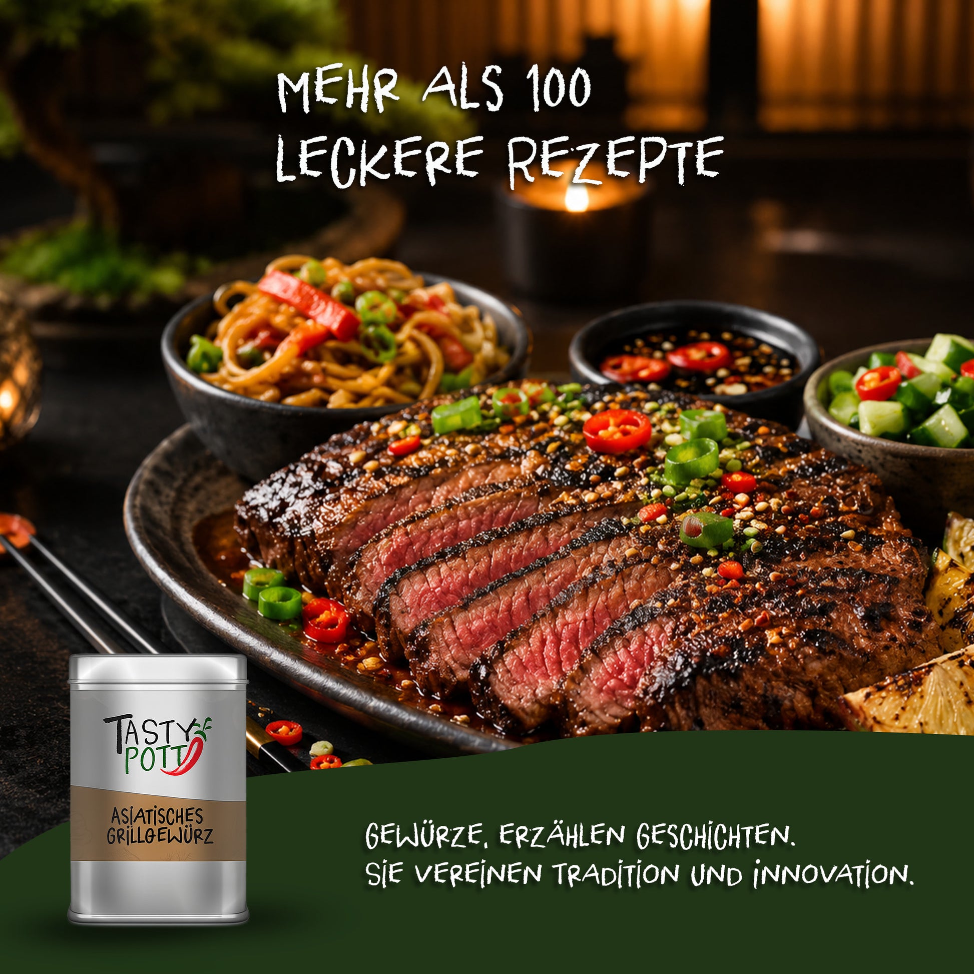 Tasty Pott Asiatisches Grillgewürz 70g Dose — Abbildung 5
