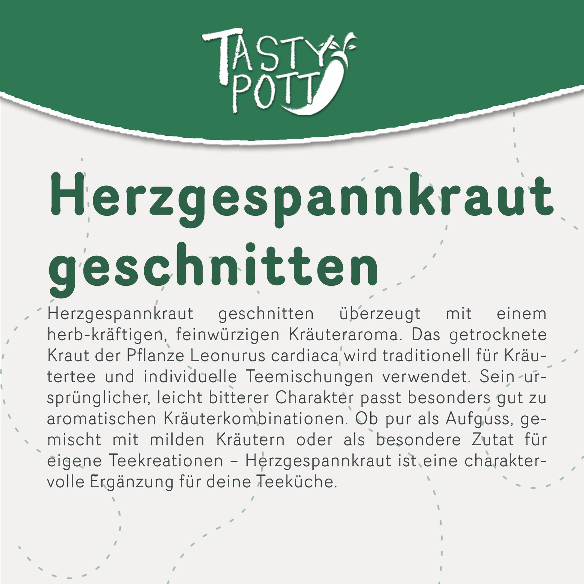 Tasty Pott Herzgespannkraut getrocknet & geschnitten – im Beutel — Abbildung 2