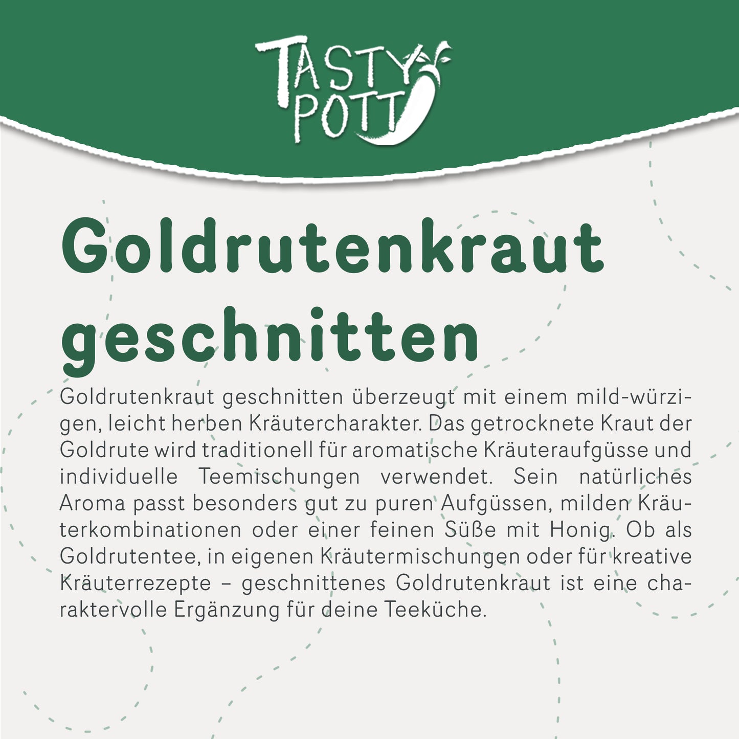 Tasty Pott Goldrutenkraut getrocknet & geschnitten – im Beutel — Abbildung 2