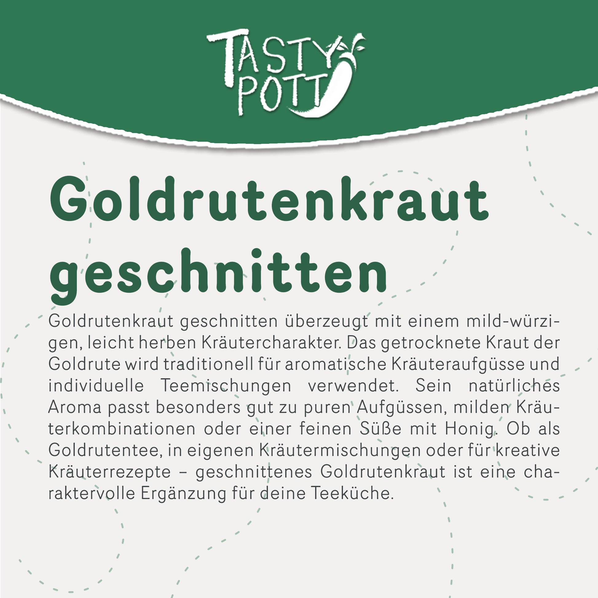 Tasty Pott Goldrutenkraut getrocknet & geschnitten – im Beutel — Abbildung 2