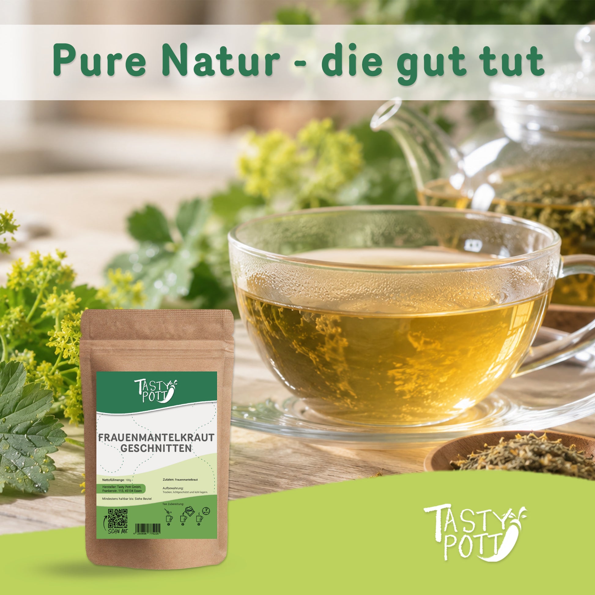 Tasty Pott Frauenmantelkraut getrocknet & geschnitten –  im Beutel — Abbildung 5