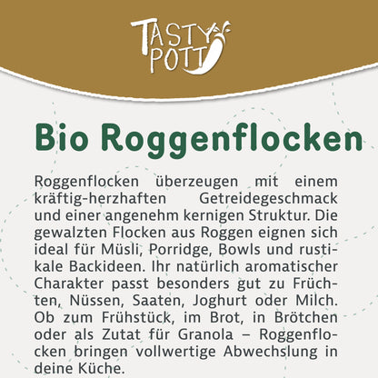 Tasty Pott Bio Roggenflocken - im Beutel — Abbildung 2
