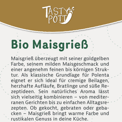 Tasty Pott Bio Maisgrieß (Polenta) - im Beutel — Abbildung 2