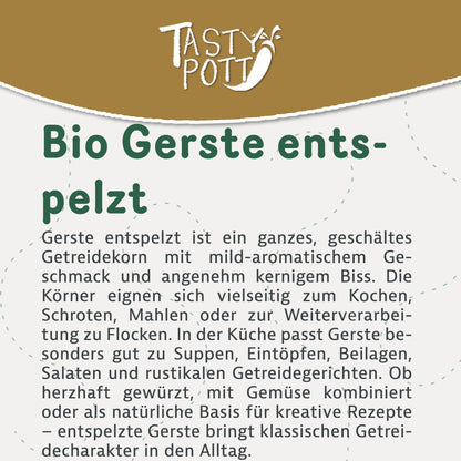 Tasty Pott Bio Gerste entspelzt - im Beutel — Abbildung 2