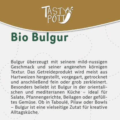 Tasty Pott Bio Bulgur – im Beutel — Abbildung 2