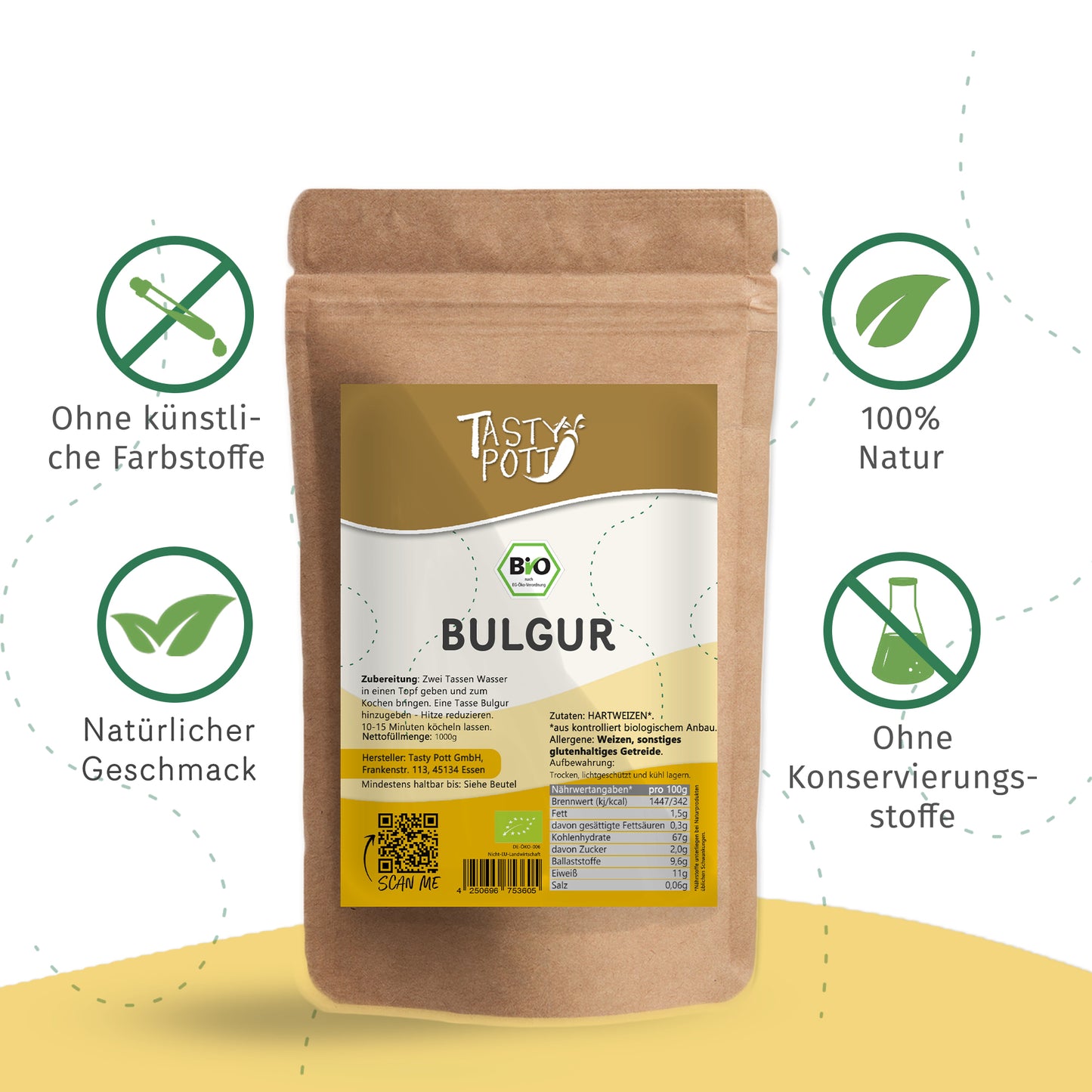 Tasty Pott Bio Bulgur – im Beutel — Abbildung 3