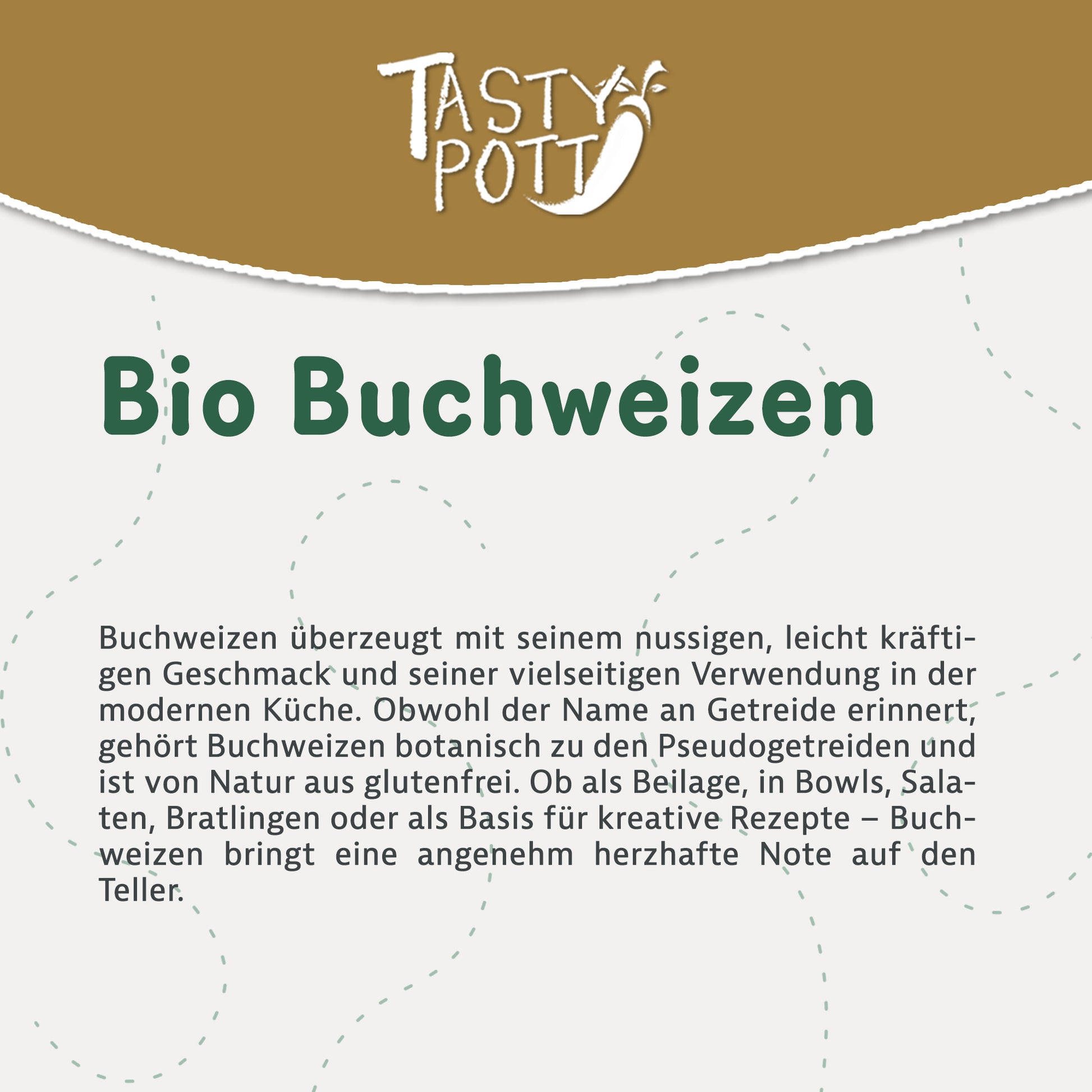 Tasty Pott Bio Buchweizen – Glutenfreie Eiweißquelle - im Beutel — Abbildung 2