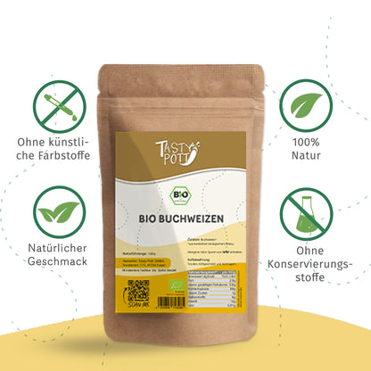 Tasty Pott Bio Buchweizen – Glutenfreie Eiweißquelle - im Beutel — Abbildung 3