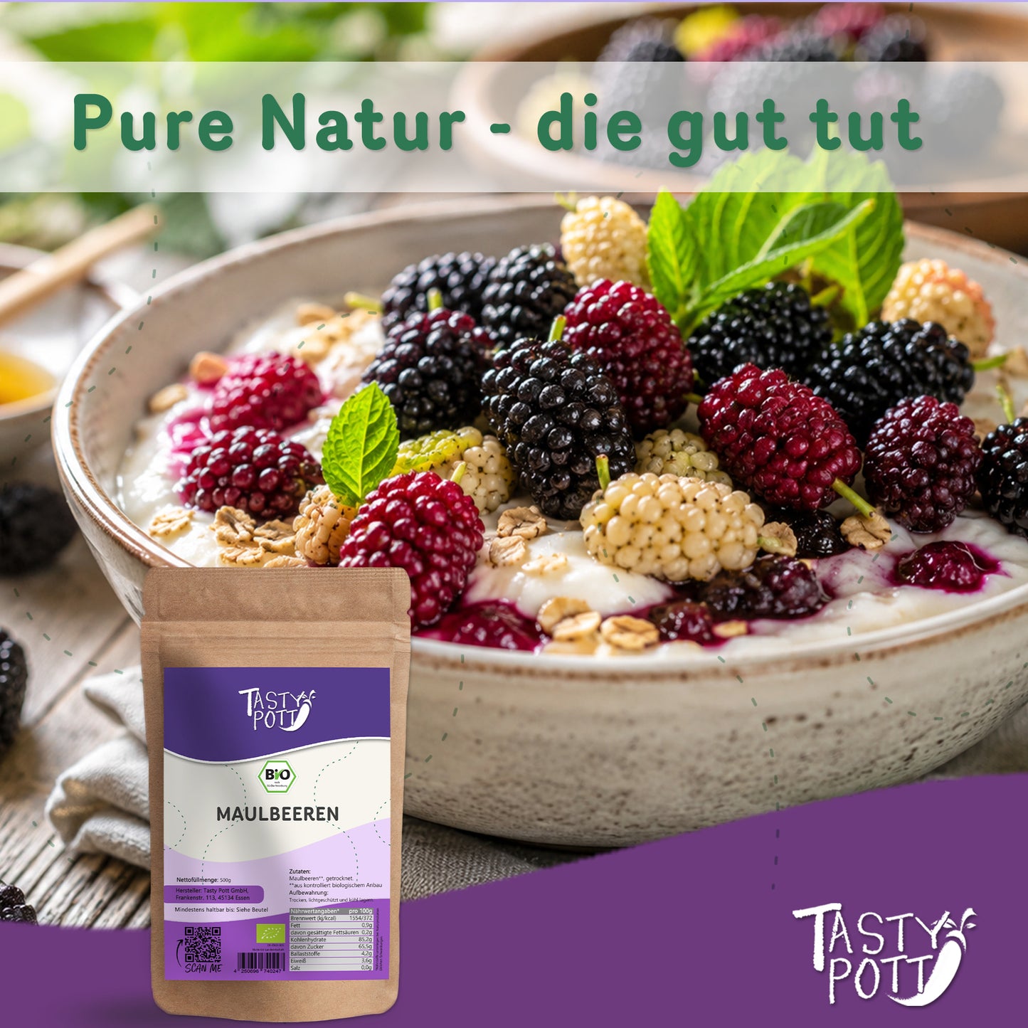 Tasty Pott Bio Maulbeeren - im  Beutel — Abbildung 5