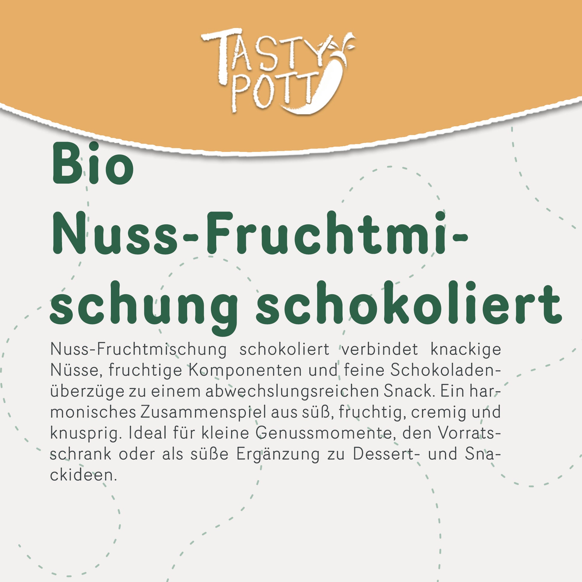 Bio Nuss-Fruchtmischung schokoliert - ab 500g im Beutel von Tasty Pott — Abbildung 2