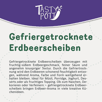 Erdbeerscheiben gefriergetrocknet - ab 350g Beutel von Tasty Pott — Abbildung 2