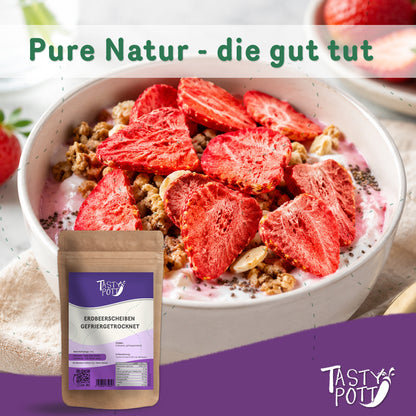 Erdbeerscheiben gefriergetrocknet - ab 350g Beutel von Tasty Pott — Abbildung 5