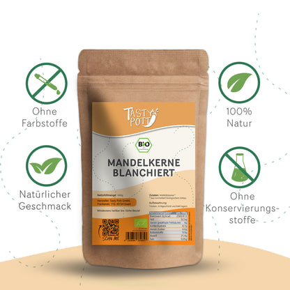 Bio Blanchierte Mandeln - 1kg Beutel von Tasty Pott — Abbildung 3