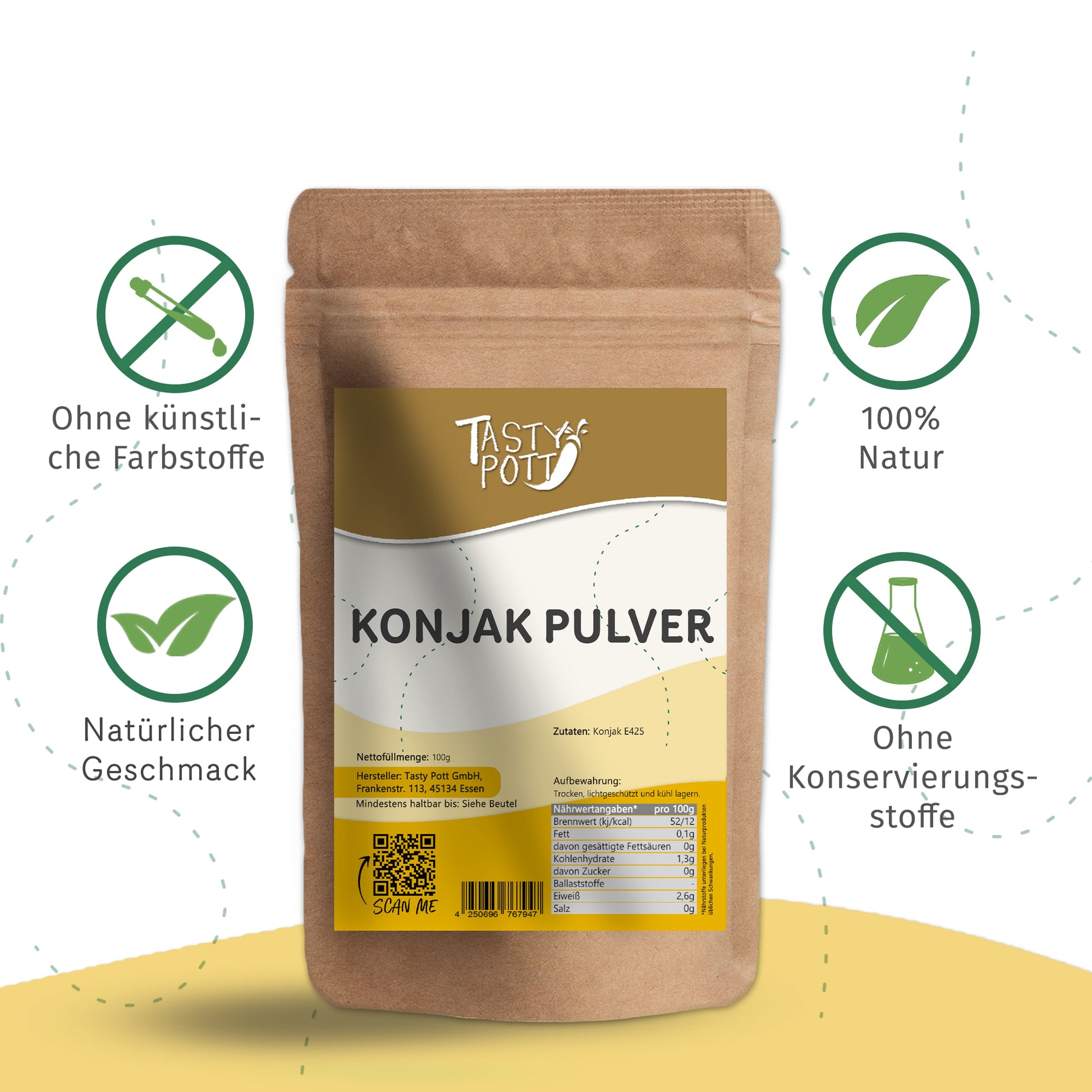 Konjak Pulver im Beutel ab 250g von Tasty Pott — Abbildung 3