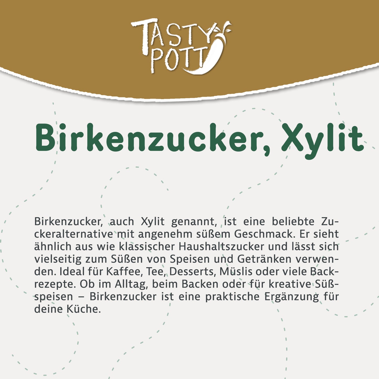 Birkenzucker aus Finnland - ohne Maiszusatz ab 1kg Beutel von Tasty Pott — Abbildung 2