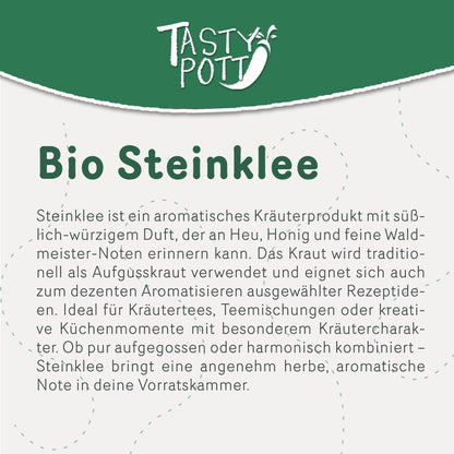 Bio Steinklee getrocknet und geschnitten – ab 100g Beutel von Tasty Pott — Abbildung 2