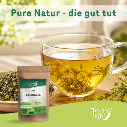 Bio Steinklee getrocknet und geschnitten – ab 100g Beutel von Tasty Pott — Abbildung 4