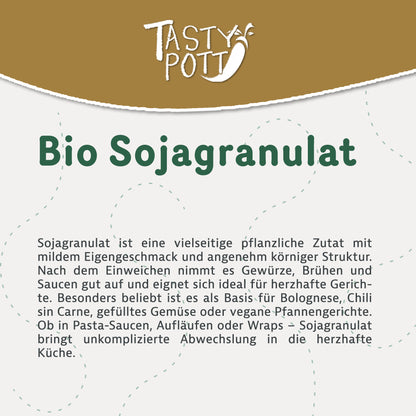 Bio Sojagranulat - 1kg Beutel von Tasty Pott — Abbildung 2