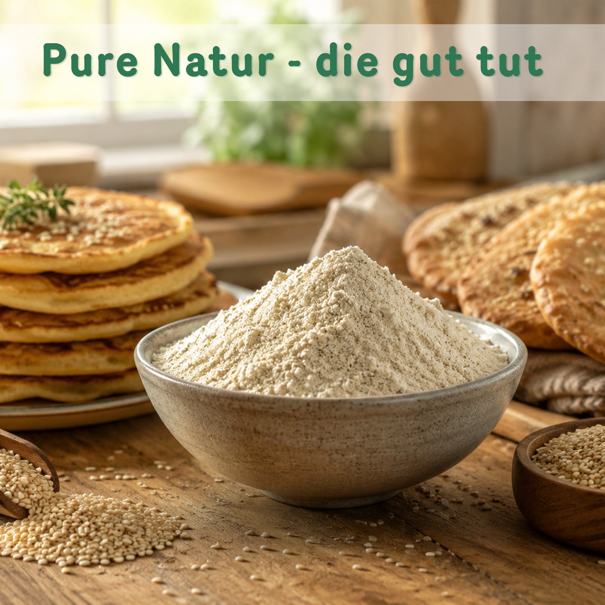 Bio Sesammehl teilentölt - 1kg Beutel von Tasty Pott — Abbildung 5