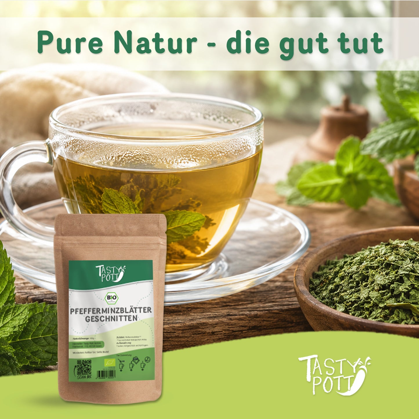 Bio Pfefferminzblätter geschnitten - ab 100g Beutel von Tasty Pott — Abbildung 5