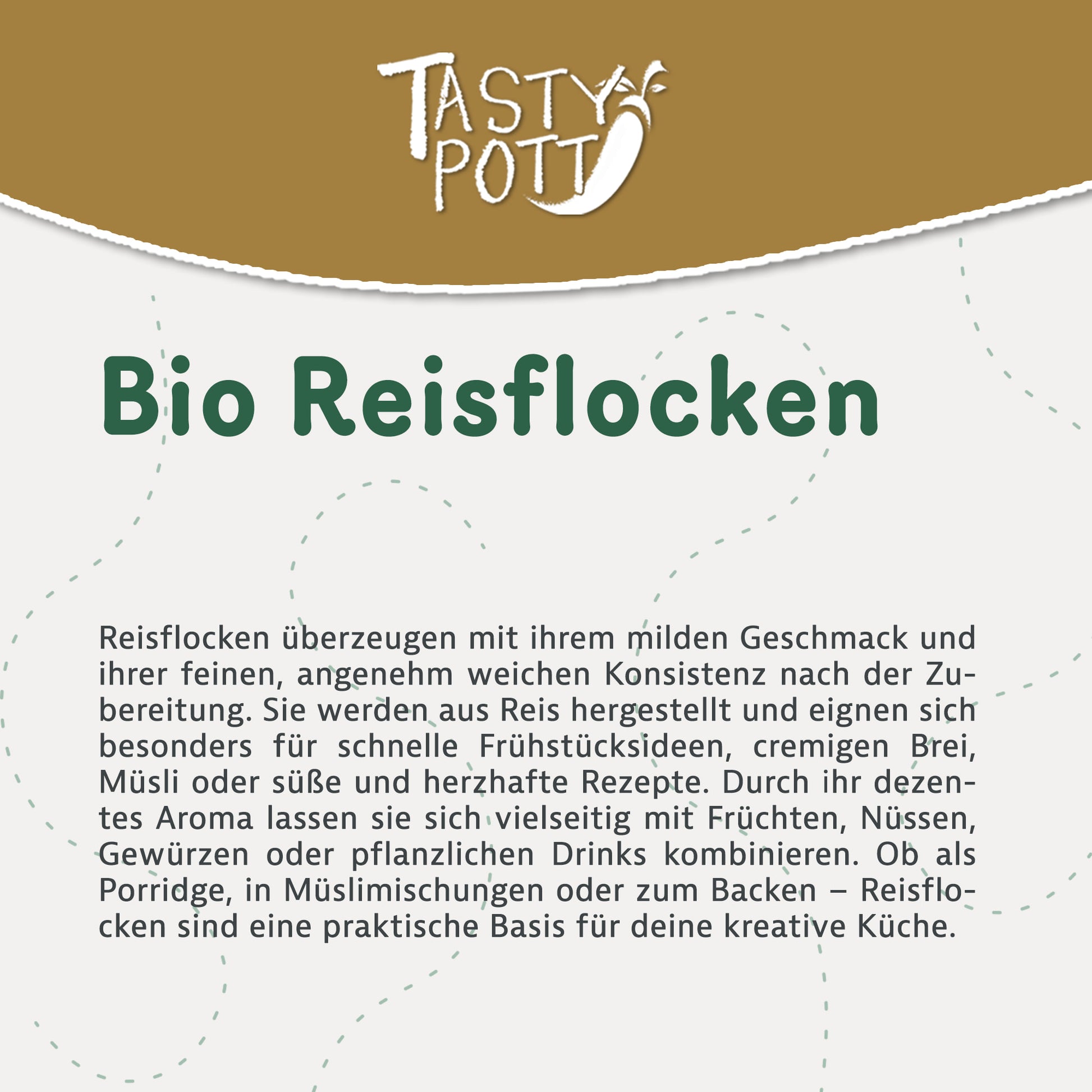 Tasty Pott Bio Reisflocken – Glutenfrei & Vielseitig - ab 1kg Beutel — Abbildung 2