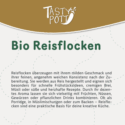 Tasty Pott Bio Reisflocken – Glutenfrei & Vielseitig - ab 1kg Beutel — Abbildung 2