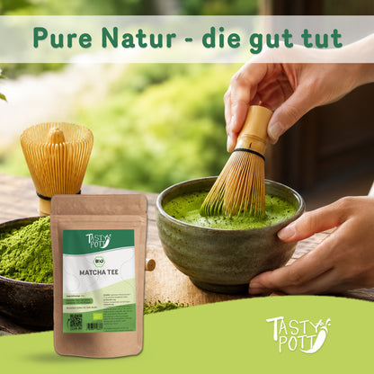 Tasty Pott Bio Matcha Tee Pulver - ab 100g Beutel — Abbildung 5