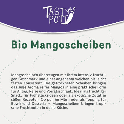 Tasty Pott Bio Mango, getrocknet- ab 1Kg Beutel — Abbildung 2