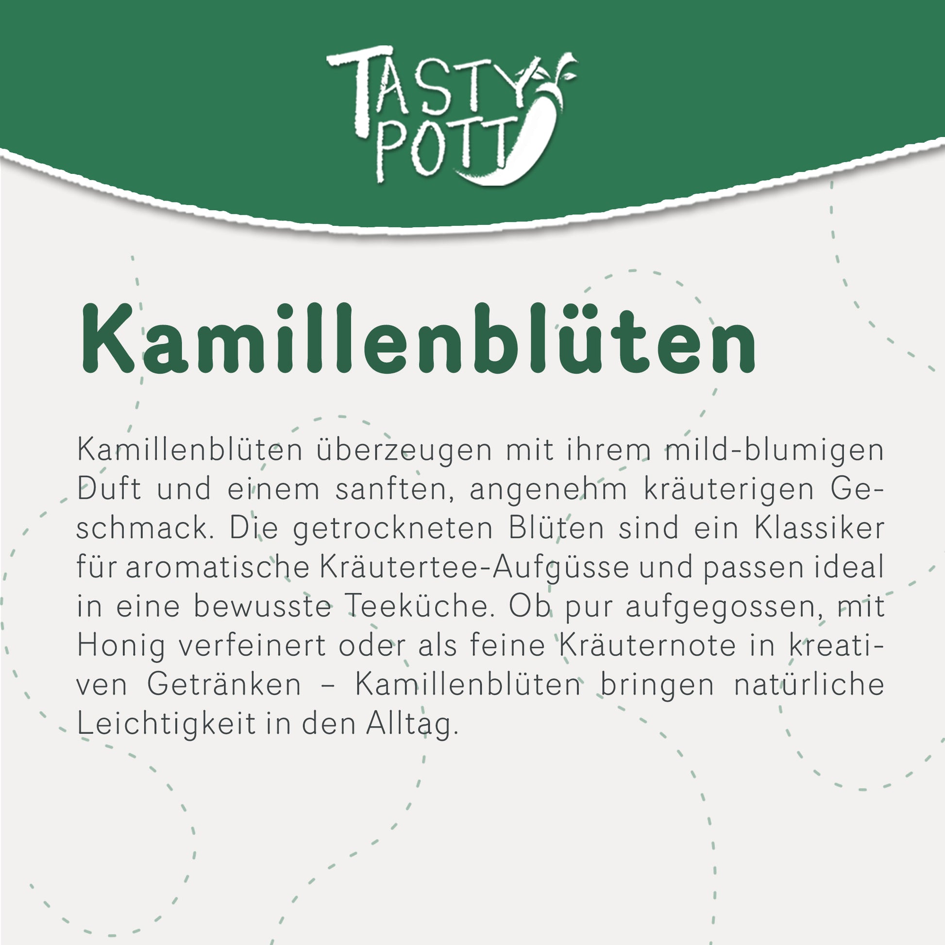Tasty Pott Bio Kamillenblüten getrocknet - ab 250g Beutel — Abbildung 2