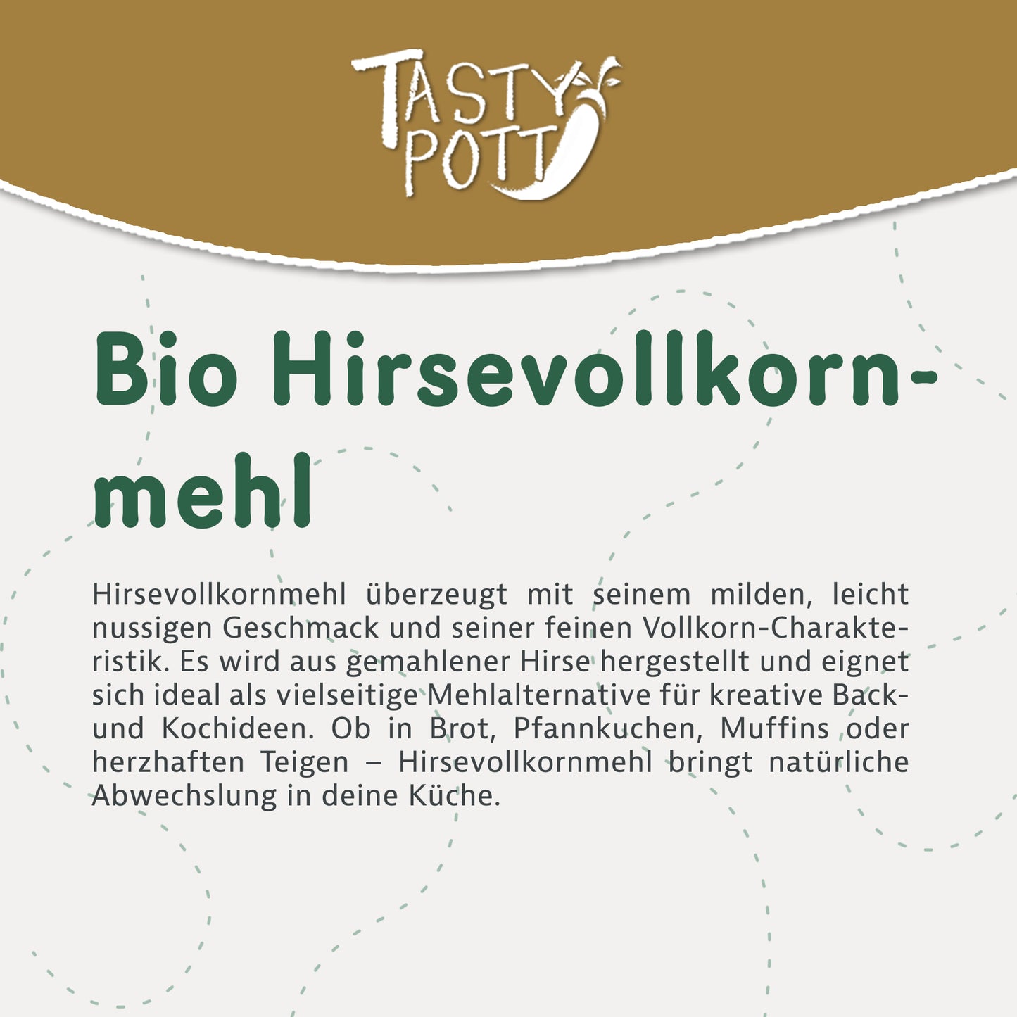 Bio Hirsevollkornmehl glutenfrei - ab 1kg von Tasty Pott — Abbildung 2