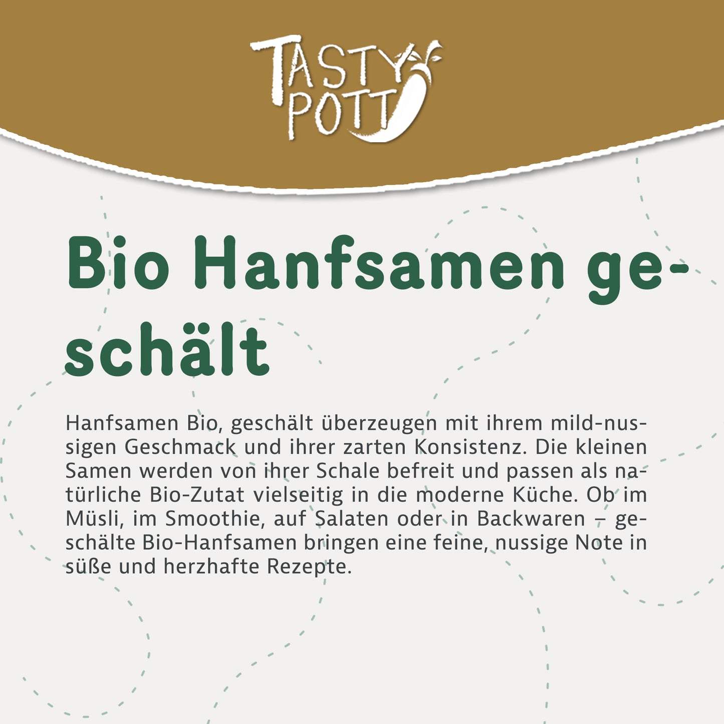 Bio Hanfsamen geschält - 1Kg von Tasty Pott — Abbildung 2
