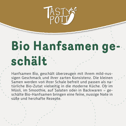 Bio Hanfsamen geschält - 1Kg von Tasty Pott — Abbildung 2