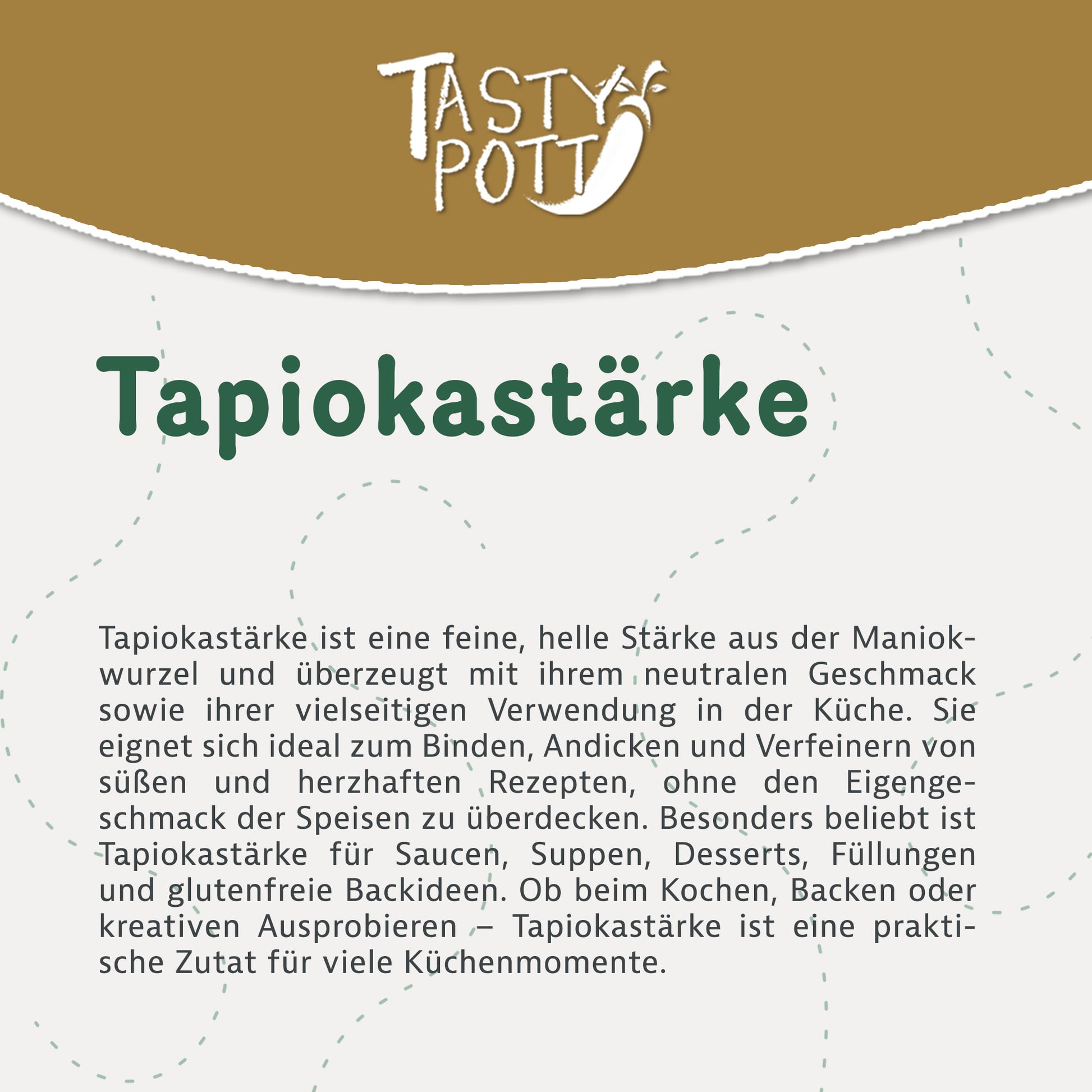 Tapiokastärke ab 1kg - Glutenfreies Maniok Pulver von Tasty Pott — Abbildung 2