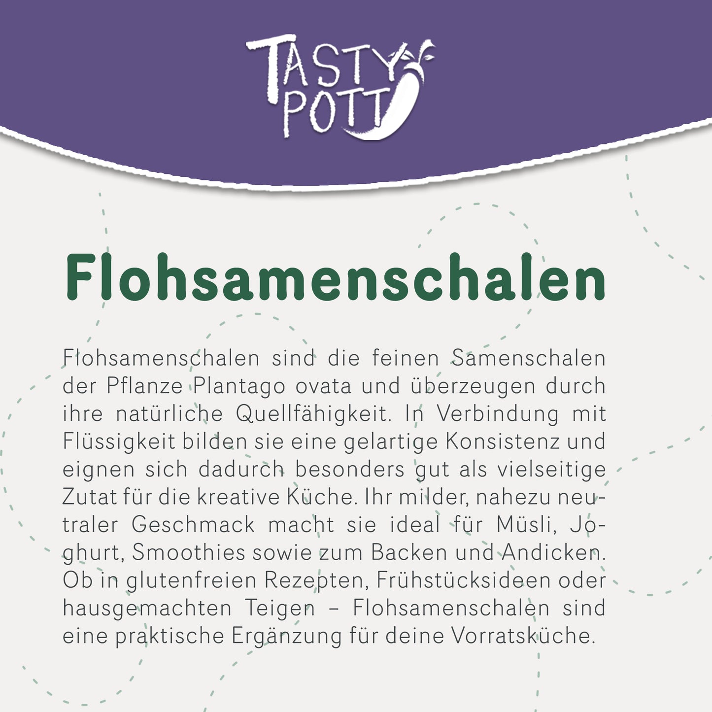 Premium Flohsamenschalen - 99% Reinheit - ab 1kg von Tasty Pott — Abbildung 2