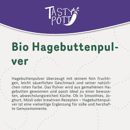 Bio Hagebuttenpulver ab 1kg – Tasty Pott — Abbildung 2