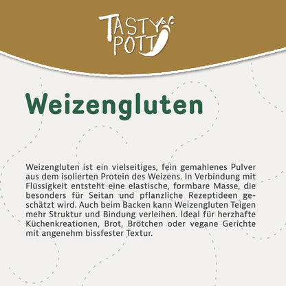 Weizengluten Vital - ab 1kg Beutel von Tasty Pott — Abbildung 2