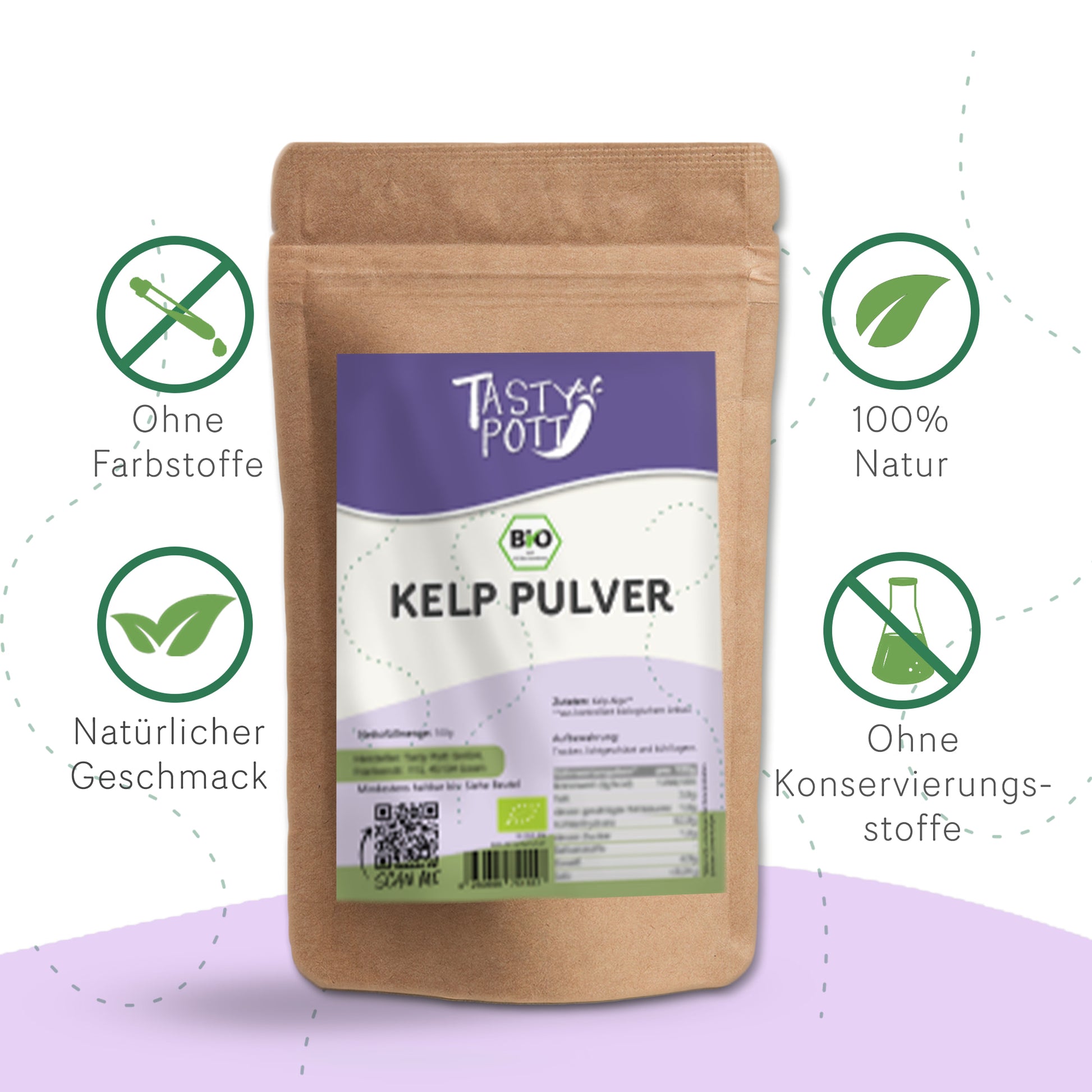 Bio Kelp Pulver - 200g Beutel von Tasty Pott — Abbildung 3