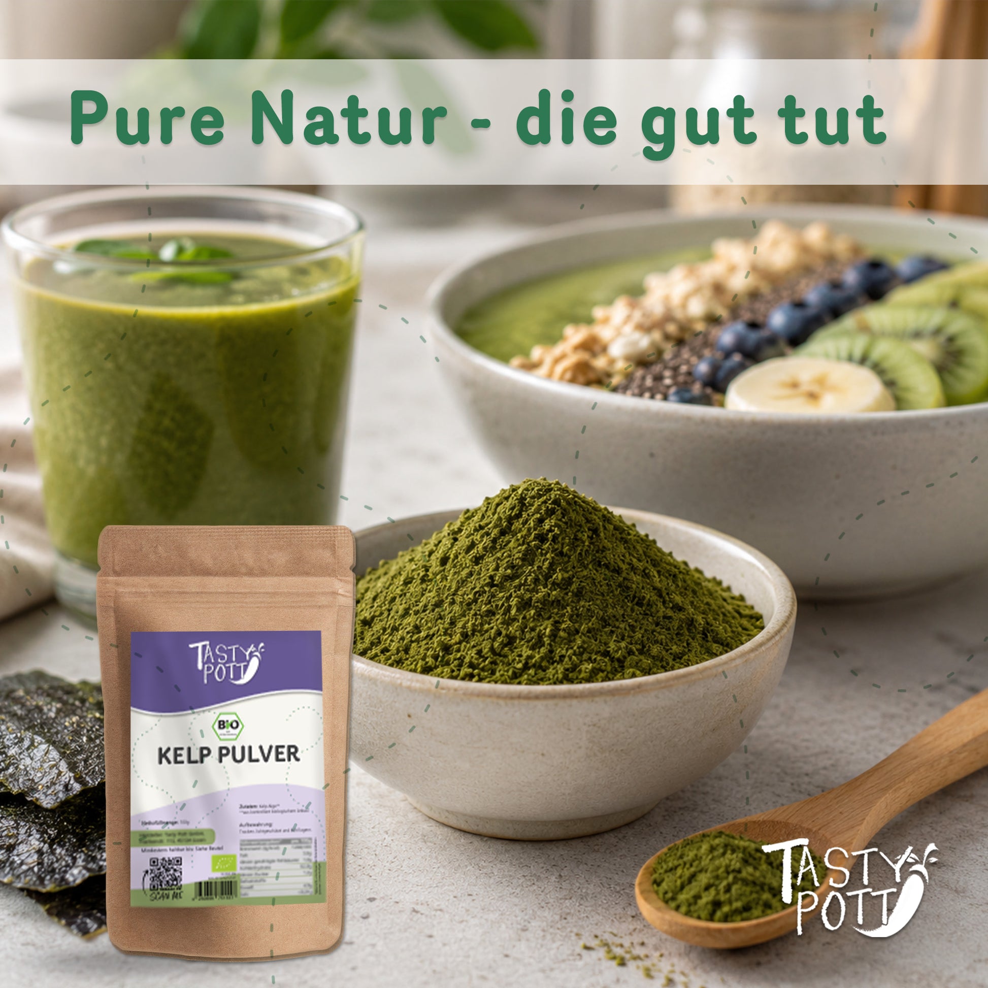 Bio Kelp Pulver - 200g Beutel von Tasty Pott — Abbildung 5