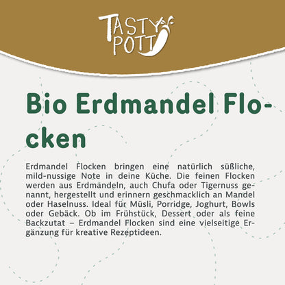 Bio Erdmandel Flocken - Chufas - ab 1kg von Tasty Pott — Abbildung 2