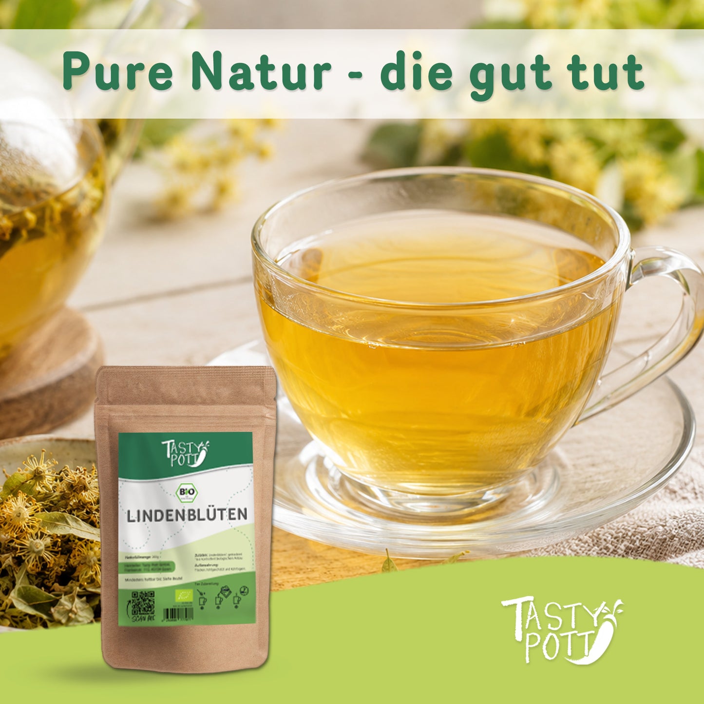 Bio Lindenblütentee - 200g von Tasty Pott — Abbildung 5
