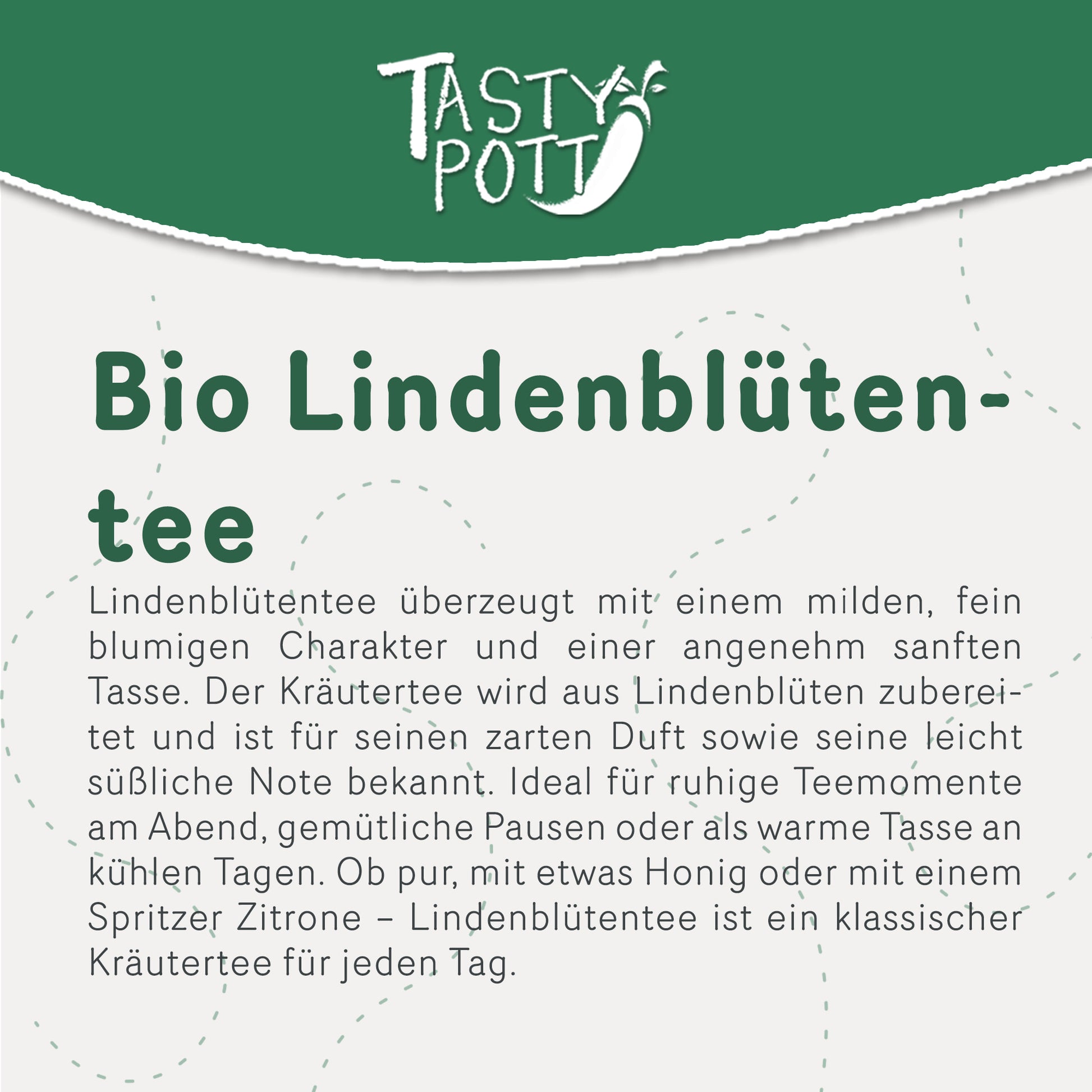 Bio Lindenblütentee - 200g von Tasty Pott — Abbildung 2