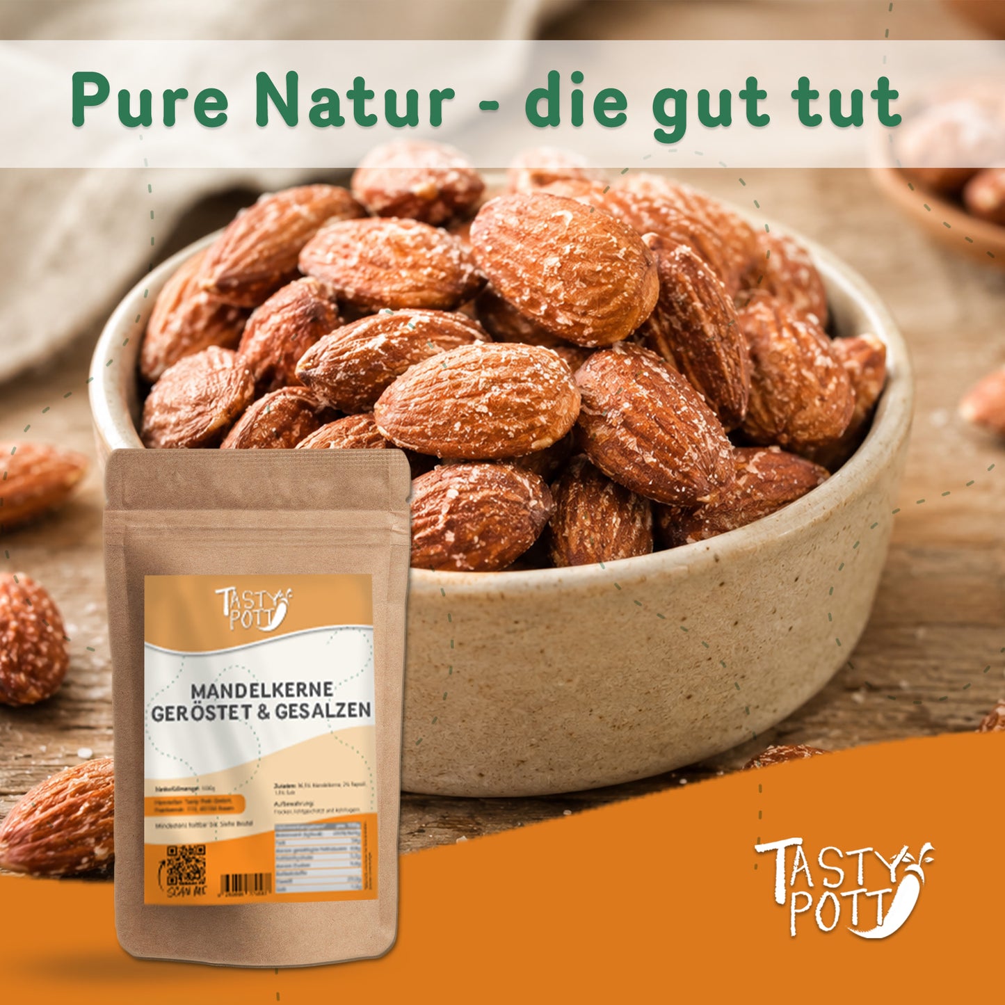 Geröstete und gesalzene Mandeln - ab 1kg von Tasty Pott — Abbildung 5