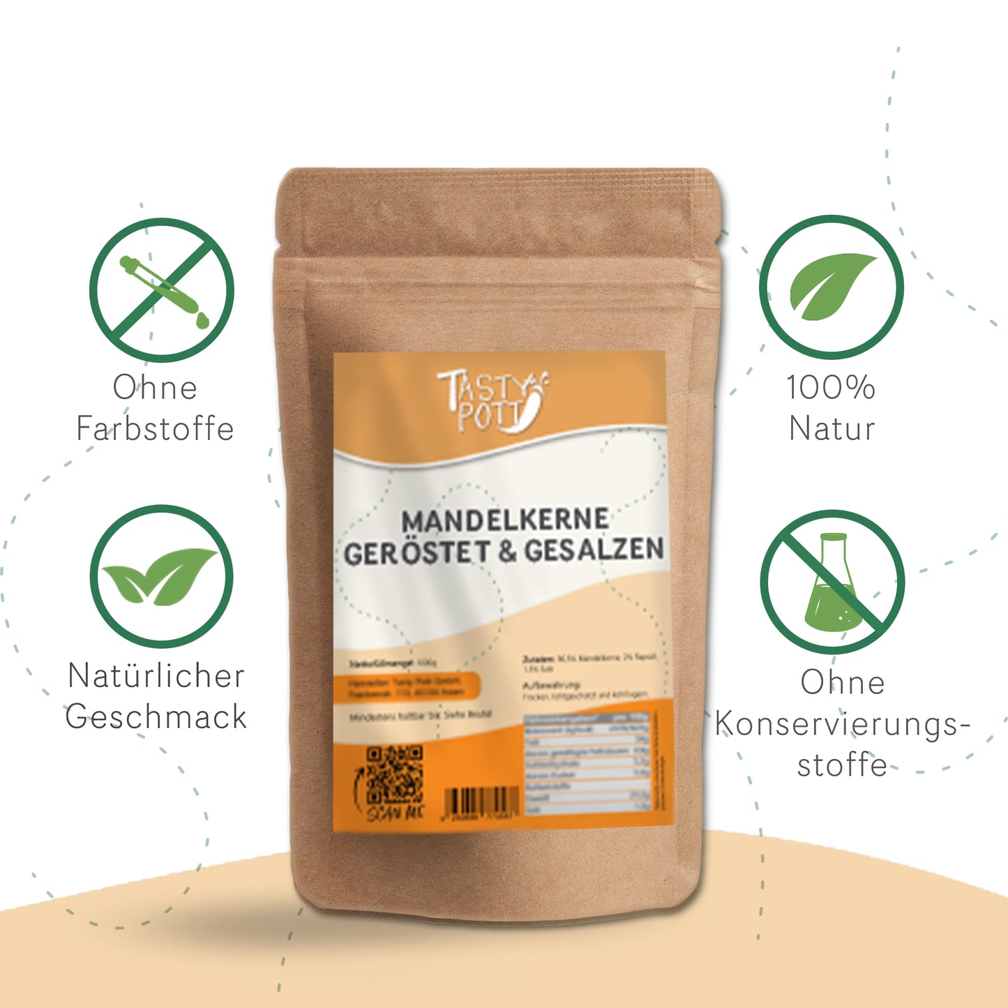 Geröstete und gesalzene Mandeln - ab 1kg von Tasty Pott — Abbildung 3
