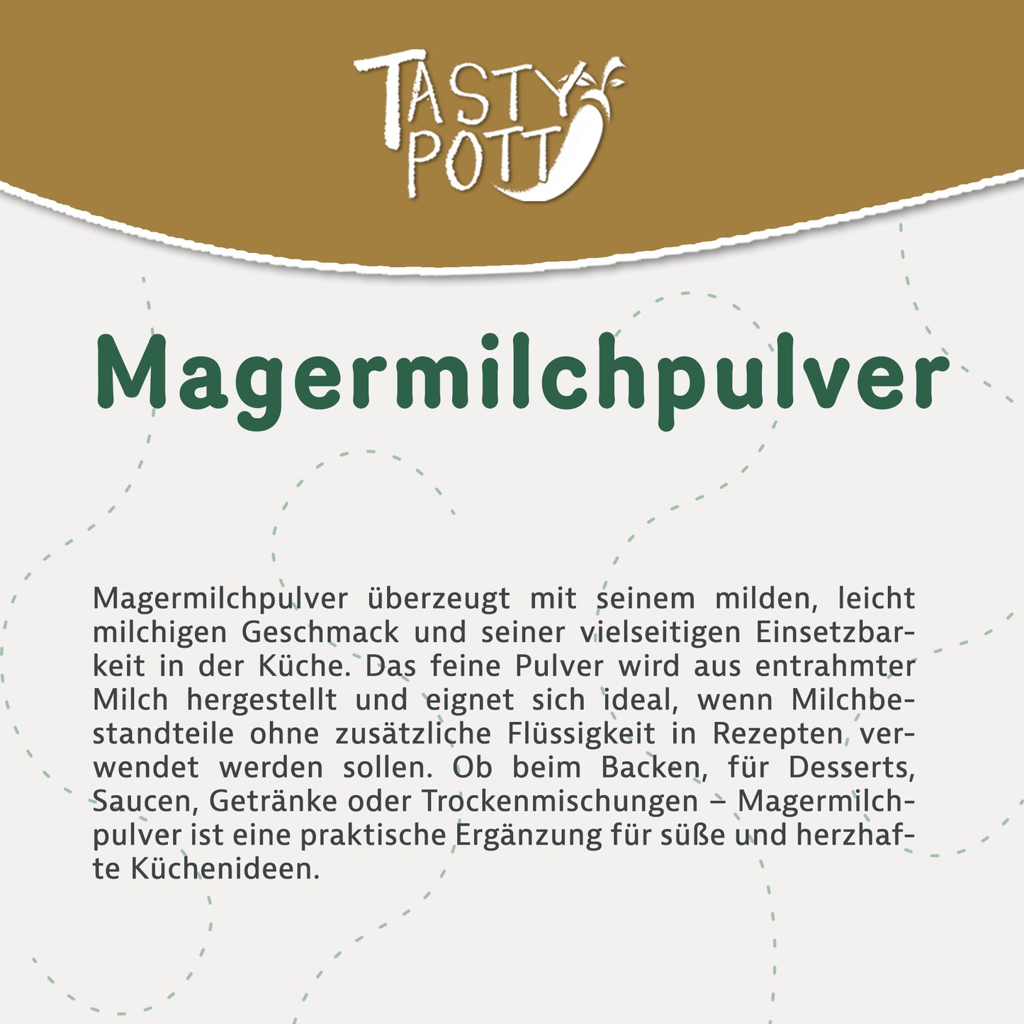 Magermilchpulver - ab 1kg Beutel von Tasty Pott — Abbildung 2