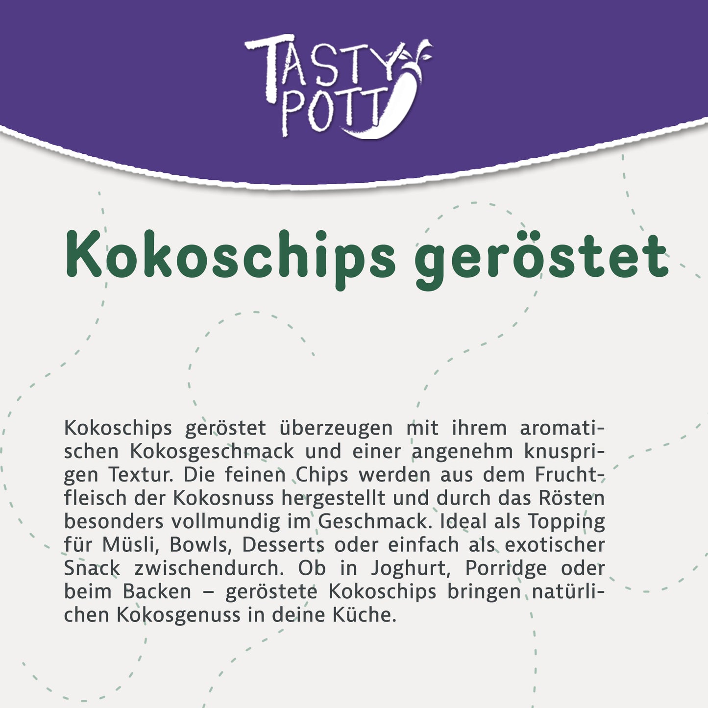 Kokoschips geröstet & gesüßt - ab 1 kg Beutel von Tasty Pott — Abbildung 2