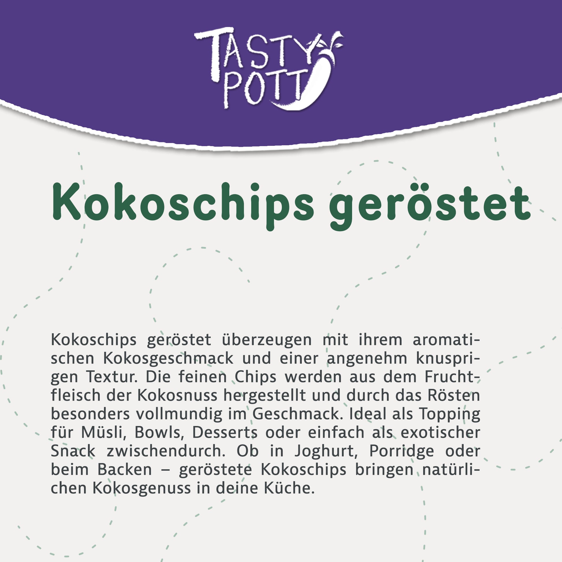 Kokoschips geröstet & gesüßt - ab 1 kg Beutel von Tasty Pott — Abbildung 2
