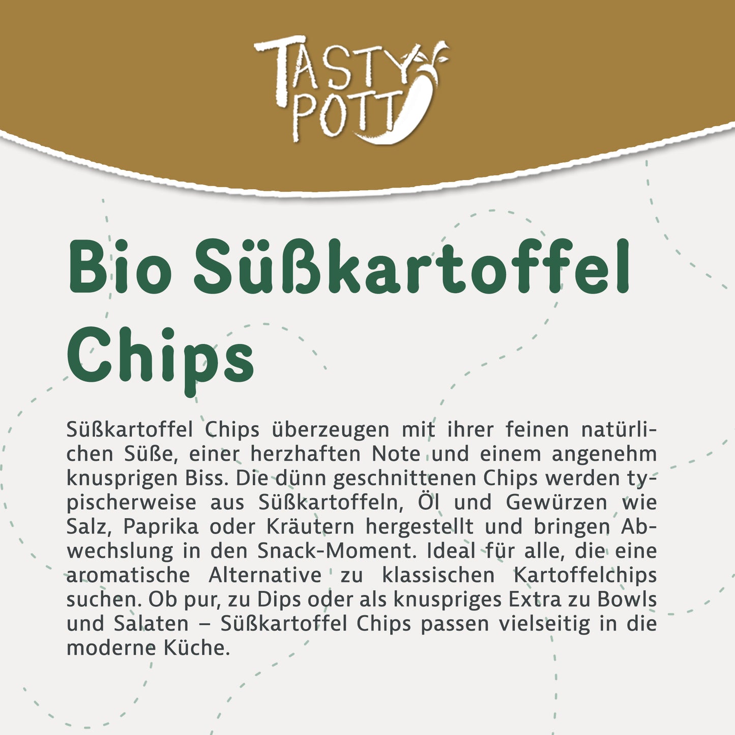 Bio Süßkartoffel Chips 200g im Beutel, knusprig und natürlich süß.