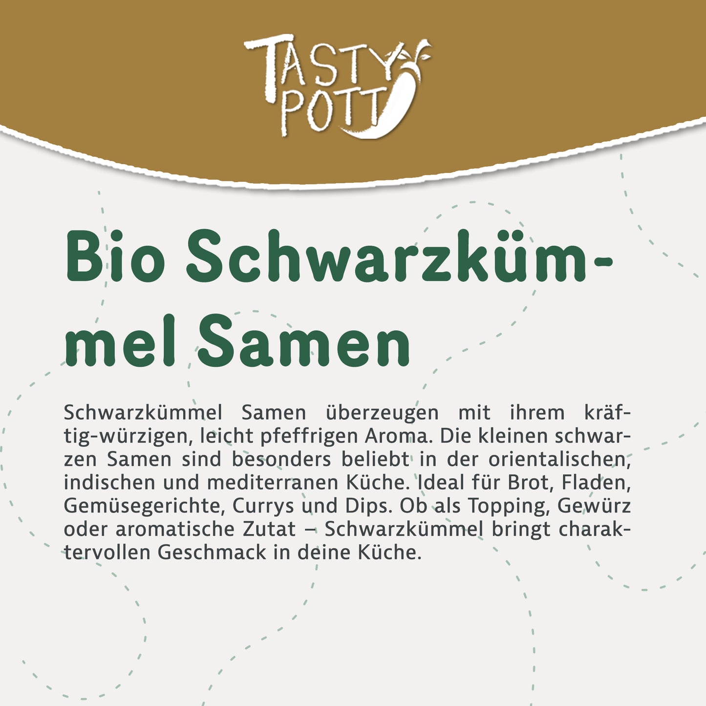 Bio Schwarzkümmelsamen 1kg Beutel, aromatisch und vielseitig für Küche.
